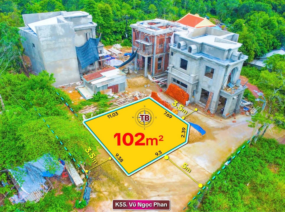 Đất nền lô góc Vũ Ngọc Phan 102m² giá 1.8 tỷ - Đường ô tô tận nơi!