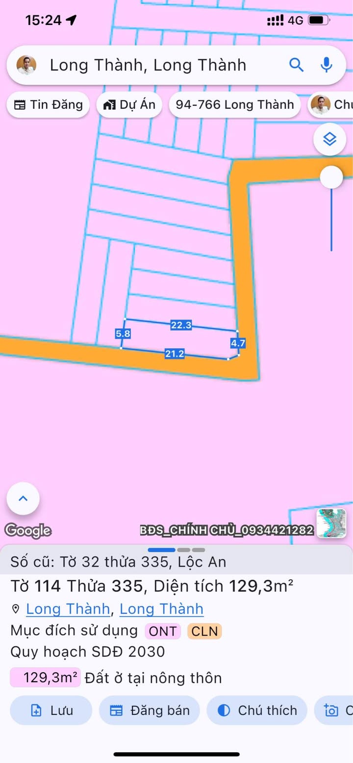 Đất nền Lộc An 129,3m² chỉ 1 tỷ - Lô góc 2 mặt tiền siêu đẹp!