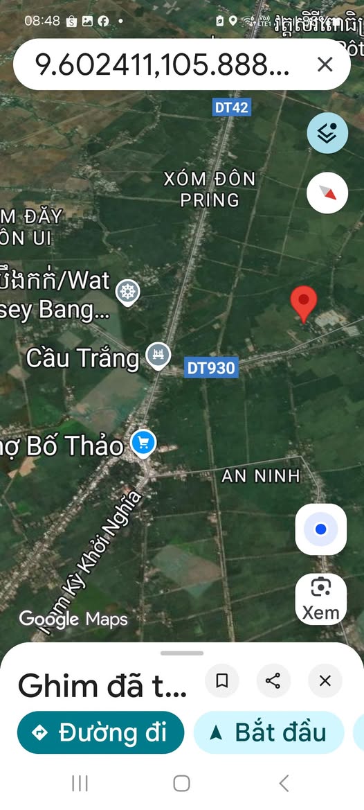 Đất mặt tiền đường Đal, An Ninh, Châu Thành, Sóc Trăng 2058m² - Đầu tư sinh lời ngay!