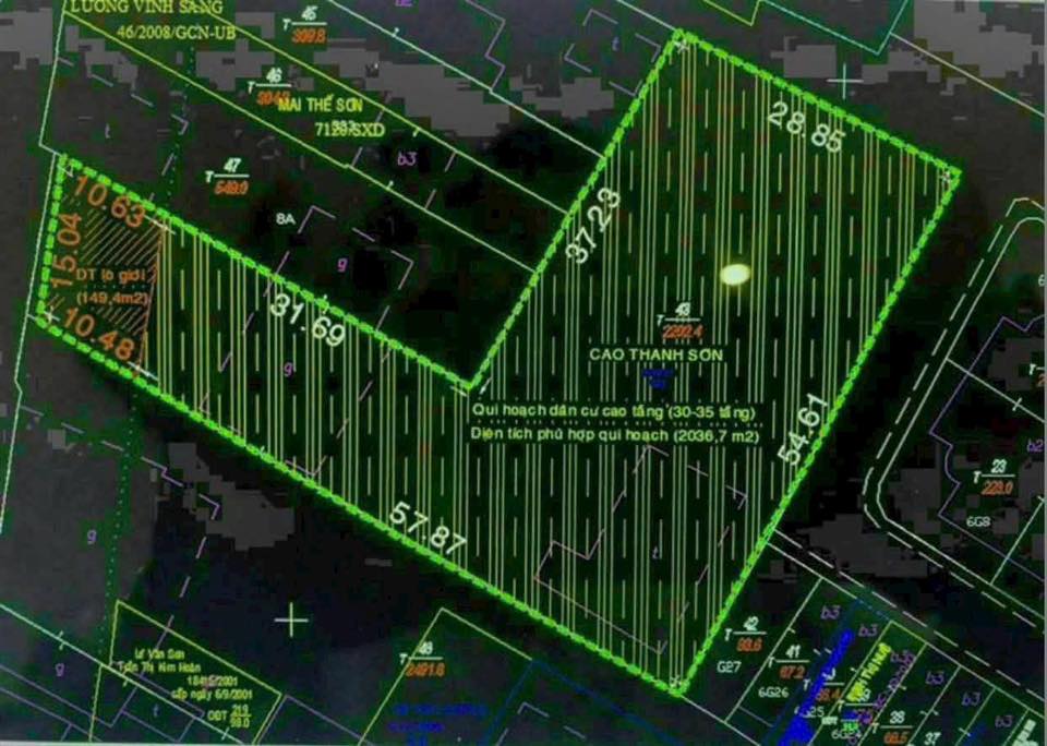 Đất xây dựng cao ốc văn phòng đường Trần Não, quận 2 - Diện tích 2187m², pháp lý rõ ràng