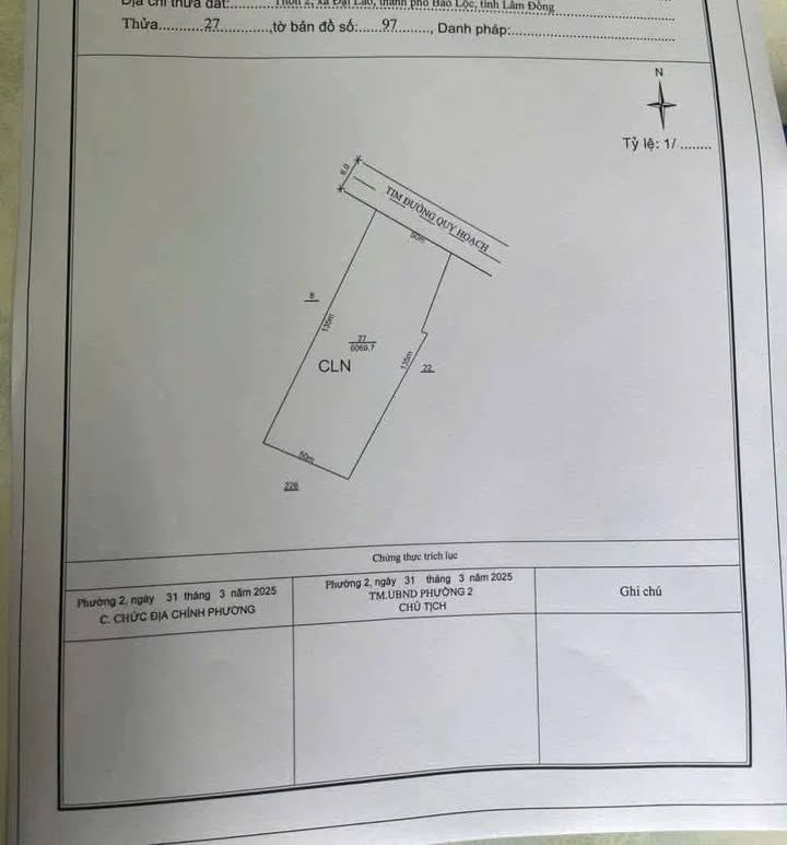 Đất 6 xào phường 3 Bảo Lộc 6000m² giá 1.1 tỷ - Bán gấp chính chủ!