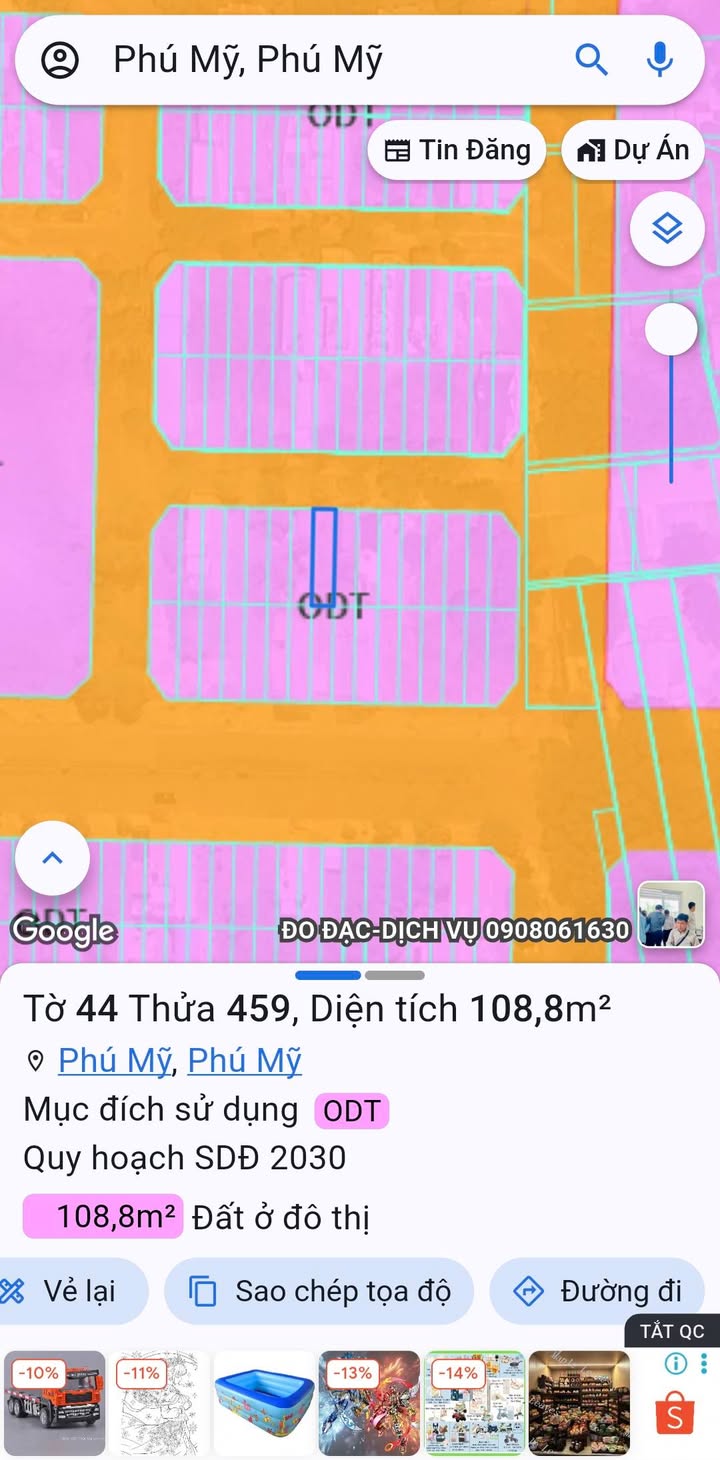 Lô đất đẹp khu đô thị ATA Phú Mỹ 100m² giá 3.3 tỷ - Cơ hội đầu tư hấp dẫn!