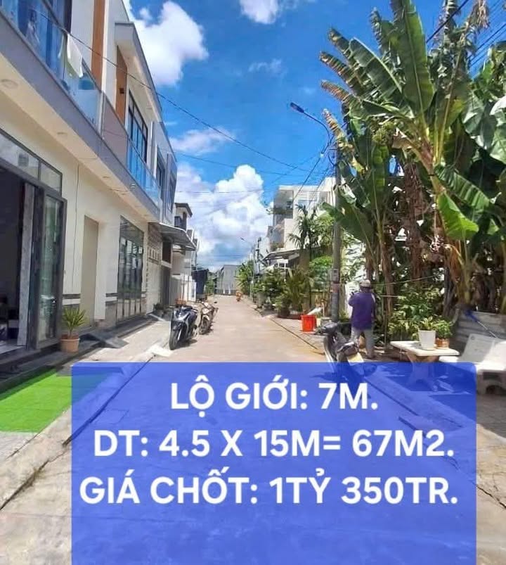 Đất nền đường Trần Quang Diệu, phường An Thới, 67m² - Pháp lý rõ ràng, giá chỉ 1.35 tỷ!