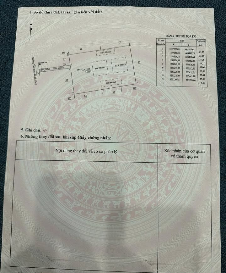 Đất thổ cư 11000m² tại Tân Bình, Bắc Tân Uyên - Giá 55 tỷ, pháp lý rõ ràng!
