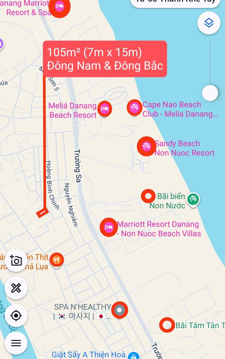 Đất đẹp 105m² góc 2 mặt tiền Nguyễn Bỉnh Uyên, Đà Nẵng - Giá 5.8 tỷ, thương lượng!