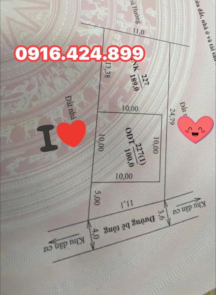 Lô đất 290m² tại phường Thảo Nguyên, Mộc Châu chỉ 400 triệu - Cơ hội đầu tư lý tưởng!