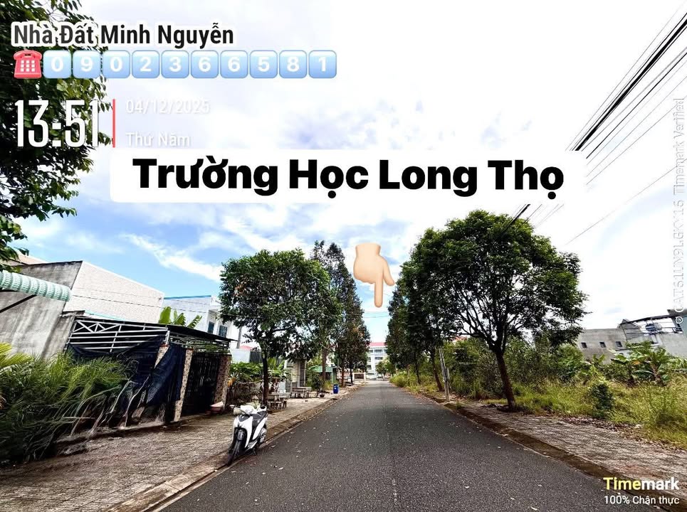 Đất nền Tái Định Cư Long Thọ 125m² giá 2.7 tỷ - Sổ hồng chính chủ, tiện ích đầy đủ!