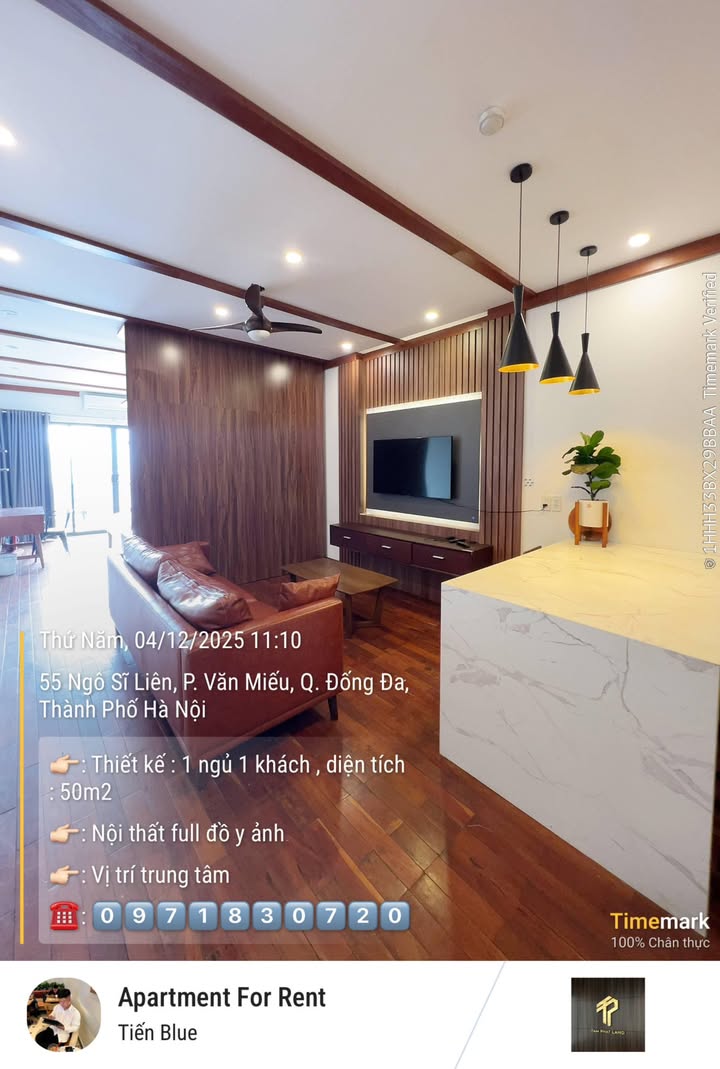 Căn hộ cho thuê 63 Ngô Sĩ Liên, Đống Đa, 60m² - Nội thất full đồ y ảnh, vị trí trung tâm!