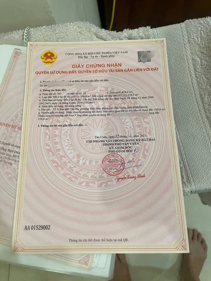 Đất mặt tiền ĐT 747, Tân Uyên, 336m² giá 6.72 tỷ - Đầu tư sinh lời lý tưởng!