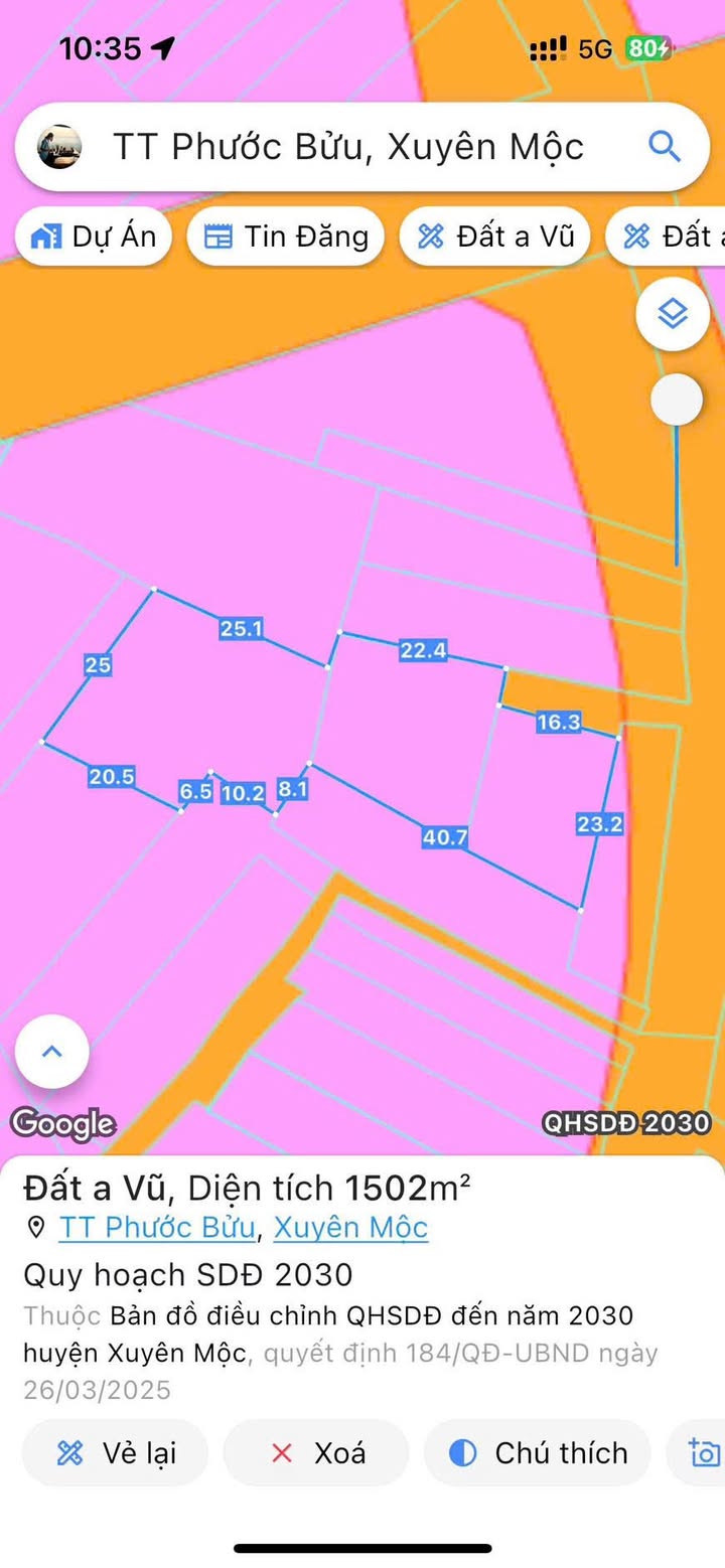 Nhà vườn 1500m² tại Hồ Tràm - Giá chỉ 4.6 tỷ - Sở hữu ngay trung tâm!