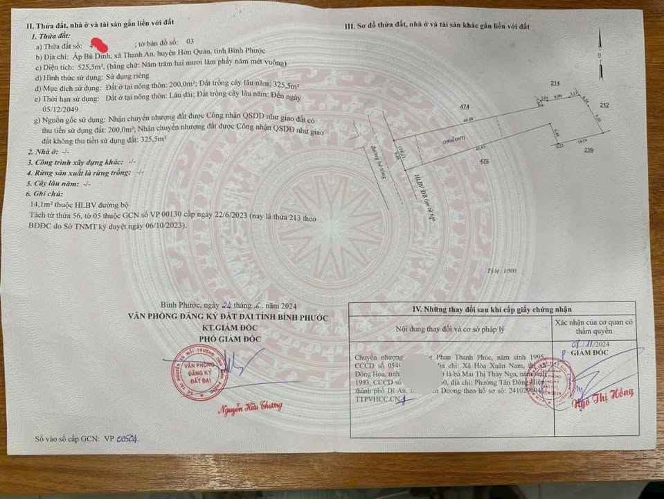 Đất nền Tân Hưng, Hớn Quản 530m² giá 4xx triệu - Sổ đỏ chính chủ, thương lượng ngay!