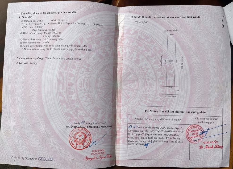 Đất nền Hồng Thái, An Dương 100m² giá 2 tỷ - Vị trí cực đẹp, cơ hội đầu tư hiếm có!