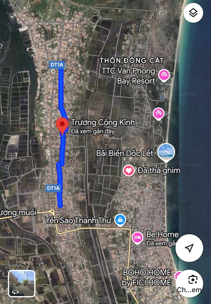 Đất mặt tiền đường Trương Công Kỉnh, Ninh Diêm 213m² giá 2.675 tỷ - Cách bãi tắm chỉ 1,5km!