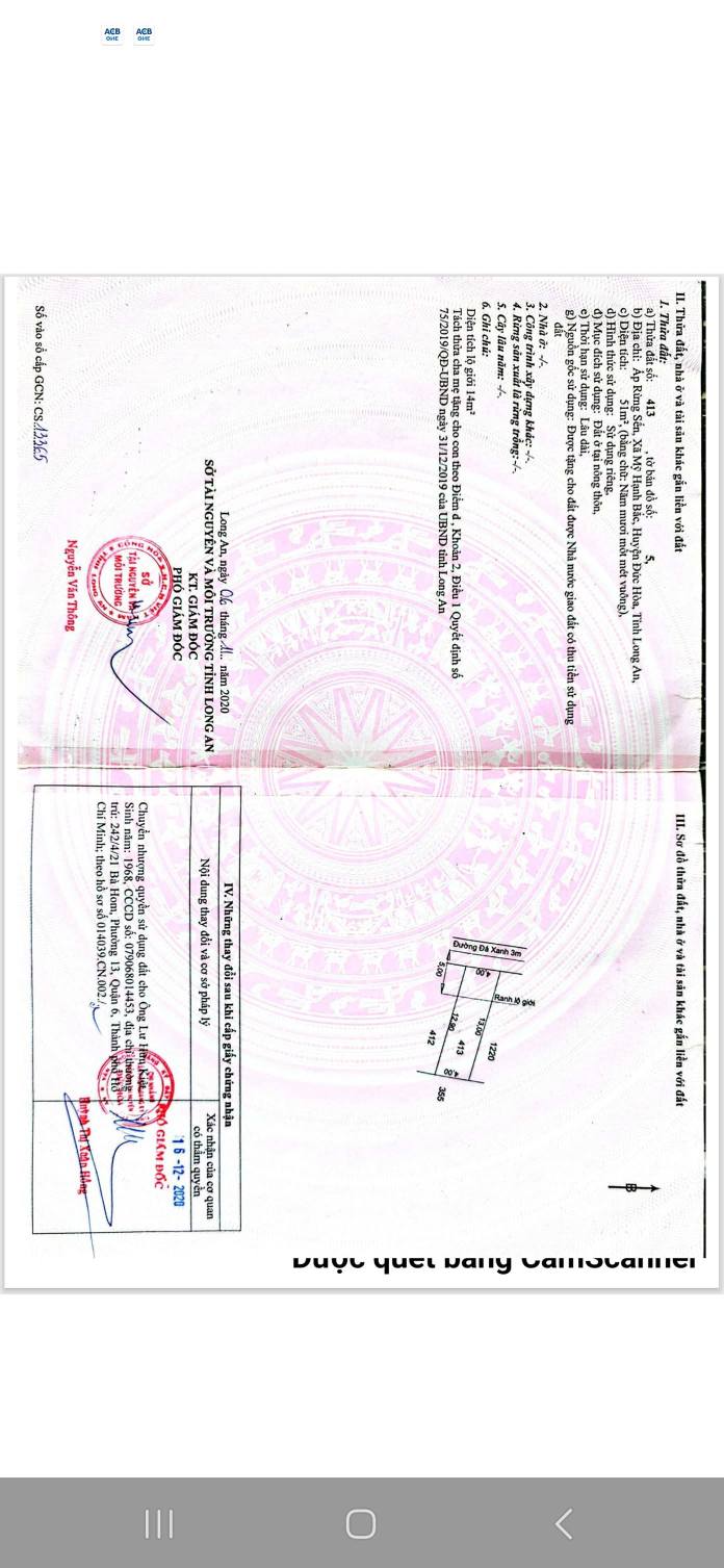 Đất nền ấp Rừng Sến, Mỹ Hạnh Bắc 52m² giá 570 triệu - Sổ hồng chính chủ!