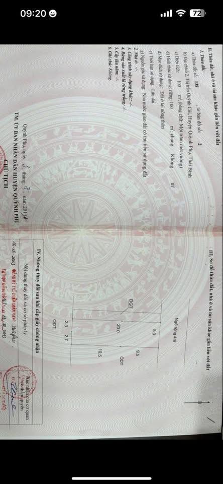 Đất nền tại thị trấn Quỳnh Côi 100m² giá thỏa thuận - Cơ hội đầu tư hấp dẫn!