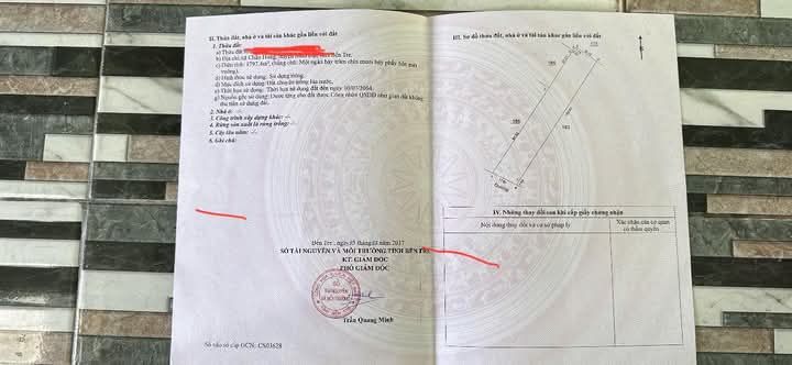 Đất vườn Châu Hưng, Bình Đại, Bến Tre 1797m² - Giá chỉ 3.161 tỷ, vị trí đẹp gần cầu Giồng Trôm!