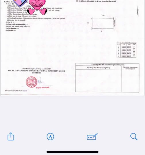 Đất thổ cư Diên Đồng 1500m² giá 1.5 tỷ - Cơ hội đầu tư tuyệt vời!