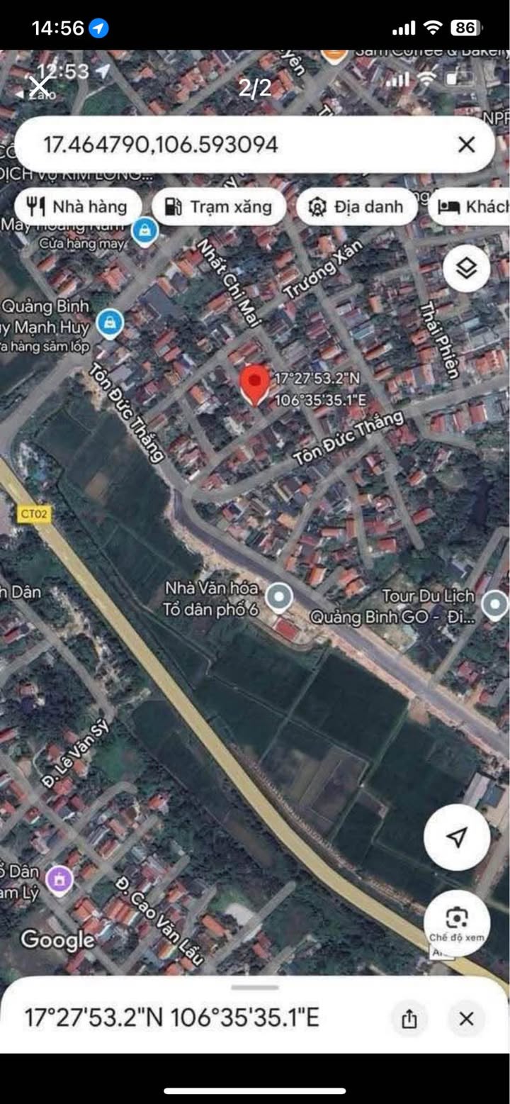 Nhà phố Tôn Đức Thắng, Nam Lý 100m² giá 1.4 tỷ - Đường thông, tiện ích đầy đủ!