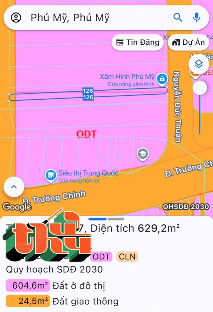 Đất kinh doanh mặt tiền Nguyễn Đức Thuận, Phú Mỹ, 630m² chỉ 4 tỷ - Cơ hội vàng đầu tư!