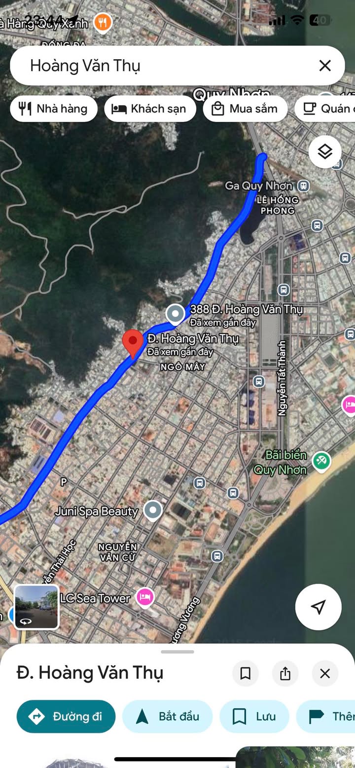 Đất 2 mặt tiền đường Hoàng Văn Thụ, Quy Nhơn 80m² giá 5.5 tỷ - Cơ hội đầu tư tuyệt vời!