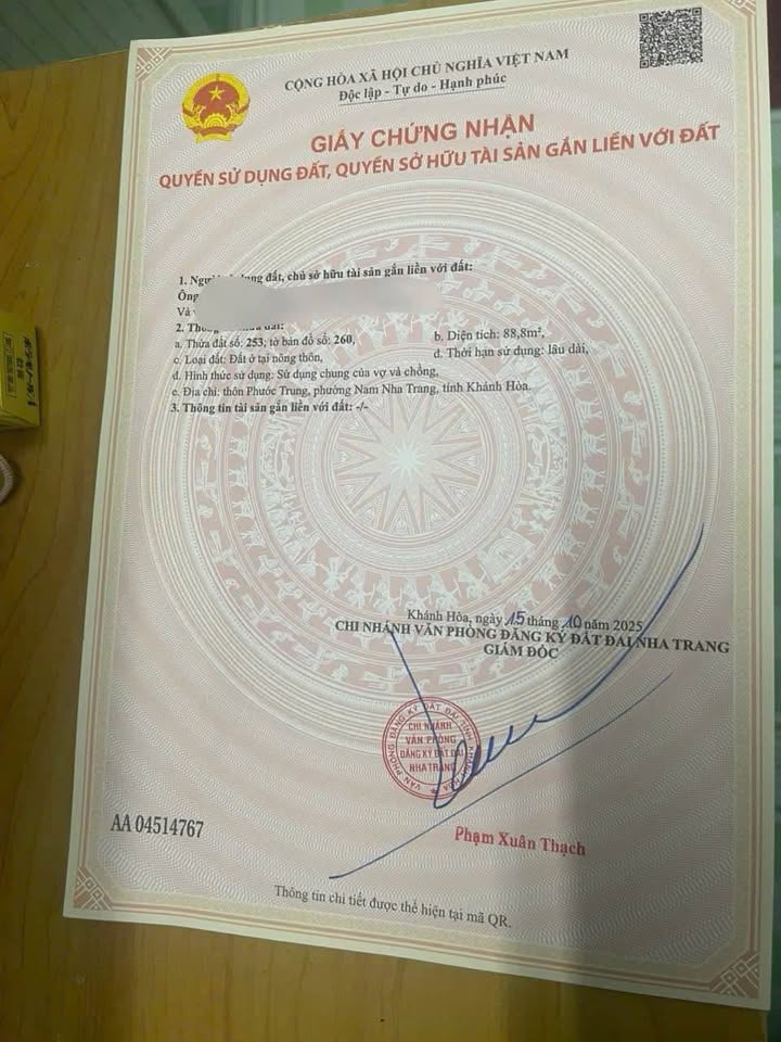 Đất hẻm Hoàng Minh Thảo, Nha Trang 88.8m² giá 1.6 tỷ - Hướng Tây Nam, ô tô vào tận nơi!