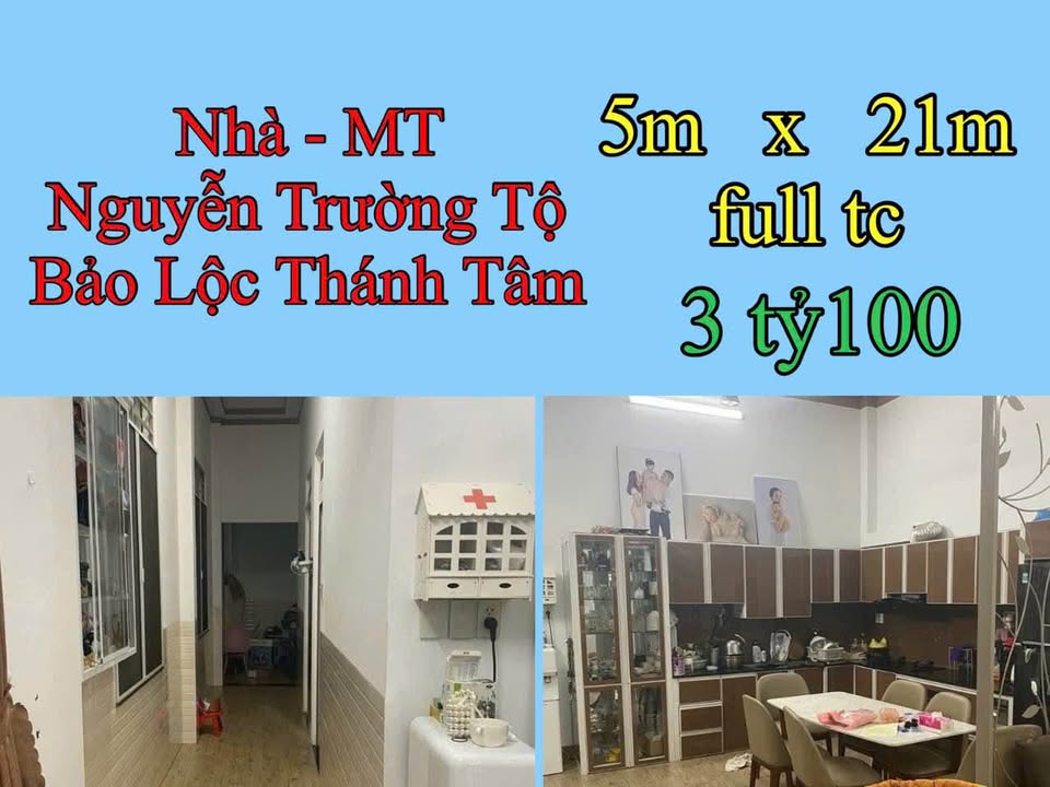 Nhà mặt tiền Nguyễn Trường Tộ, Bảo Lộc 105m² giá 3.1 tỷ - Vị trí đắc địa kinh doanh!