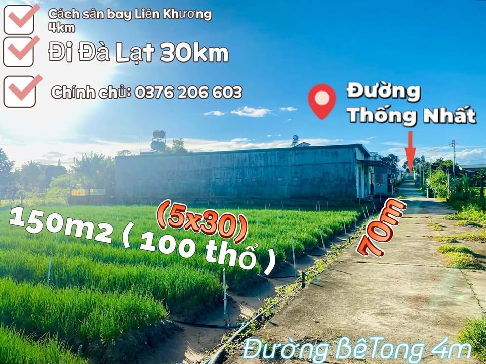 Đất thổ cư Phú Hội, Lâm Đồng 150m² giá 1.5 tỷ - Cơ hội đầu tư tuyệt vời!