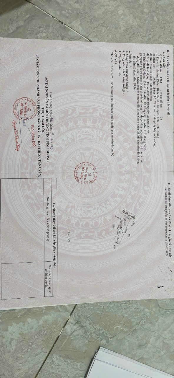 Đất thổ cư 100m² đường Khánh Bình 38, Tân Uyên, giá 1.1 tỷ - Cơ hội đầu tư hiếm có!