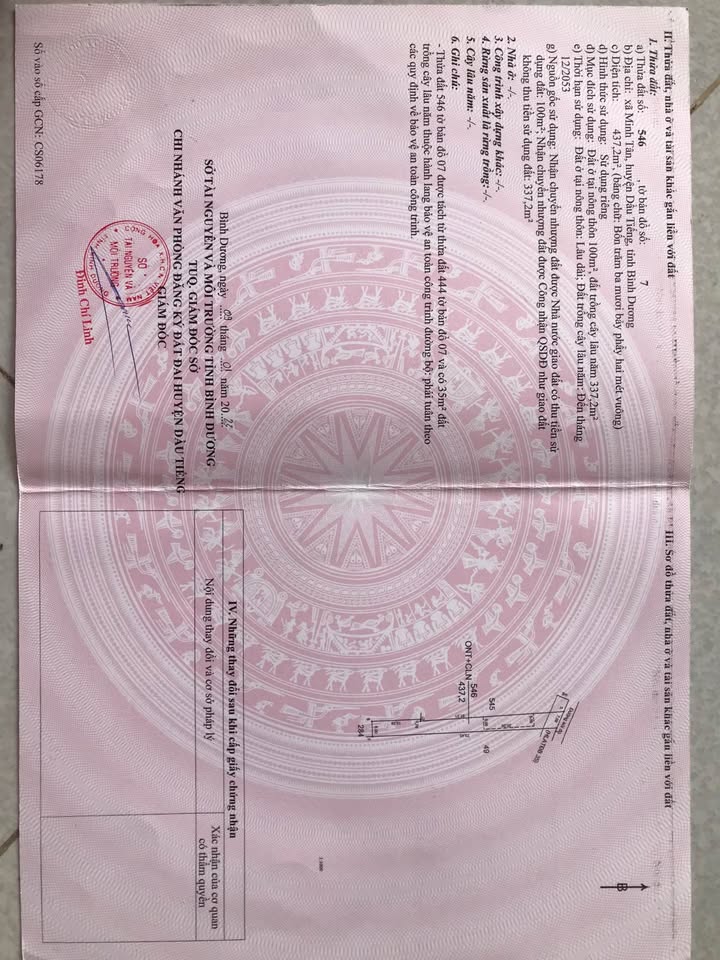 Đất nền Minh Tân Dầu Tiếng 420m² giá thỏa thuận - Cơ hội đầu tư hấp dẫn!