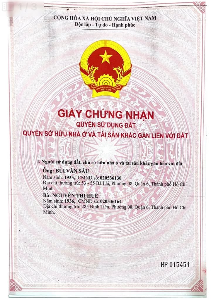 Nhà mặt tiền 285 Bình Tiên, Quận 6, 75m² giá 17 tỷ - Đầu tư sinh lời ngay!