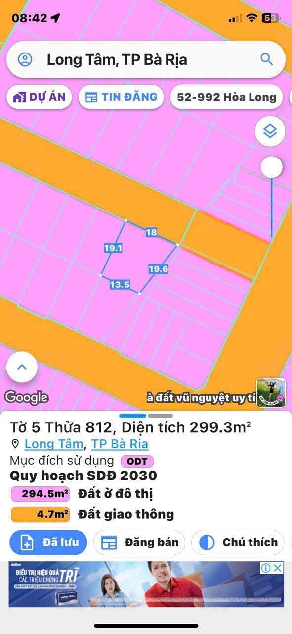 Đất Biệt Thự Đường Chu Văn An, Phường Long Tâm 300m² - Giá tốt 5.5 tỷ!