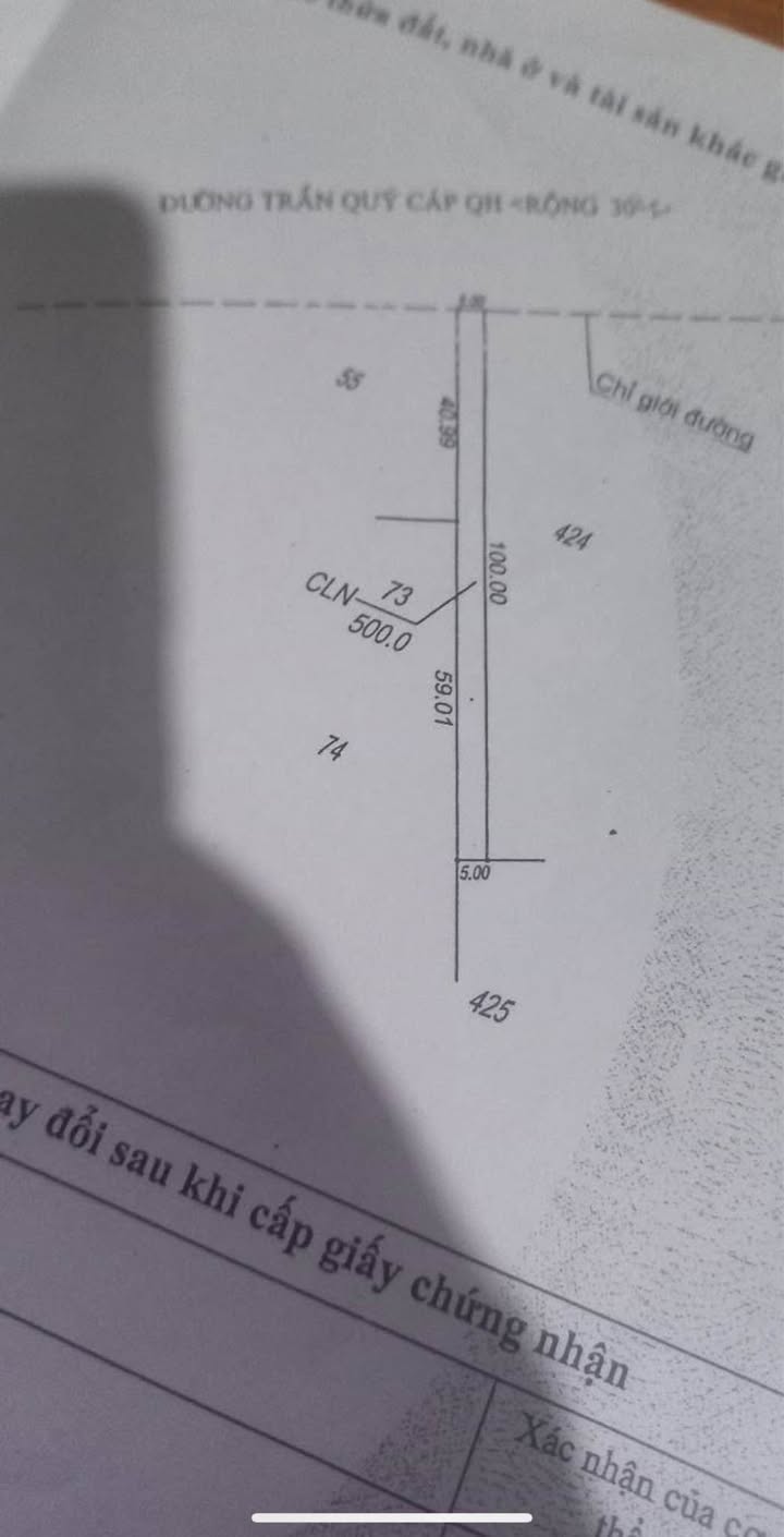 Đất nền mặt tiền Trần Quý Cáp, Buôn Ma Thuột 500m² giá 5.5 tỷ - Cơ hội đầu tư hấp dẫn!
