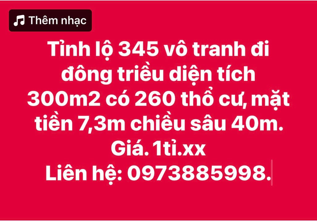 Đất nền Trường Sơn, Lục Nam, Bắc Giang 300m² giá 1 tỷ - Đầu tư sinh lời ngay!