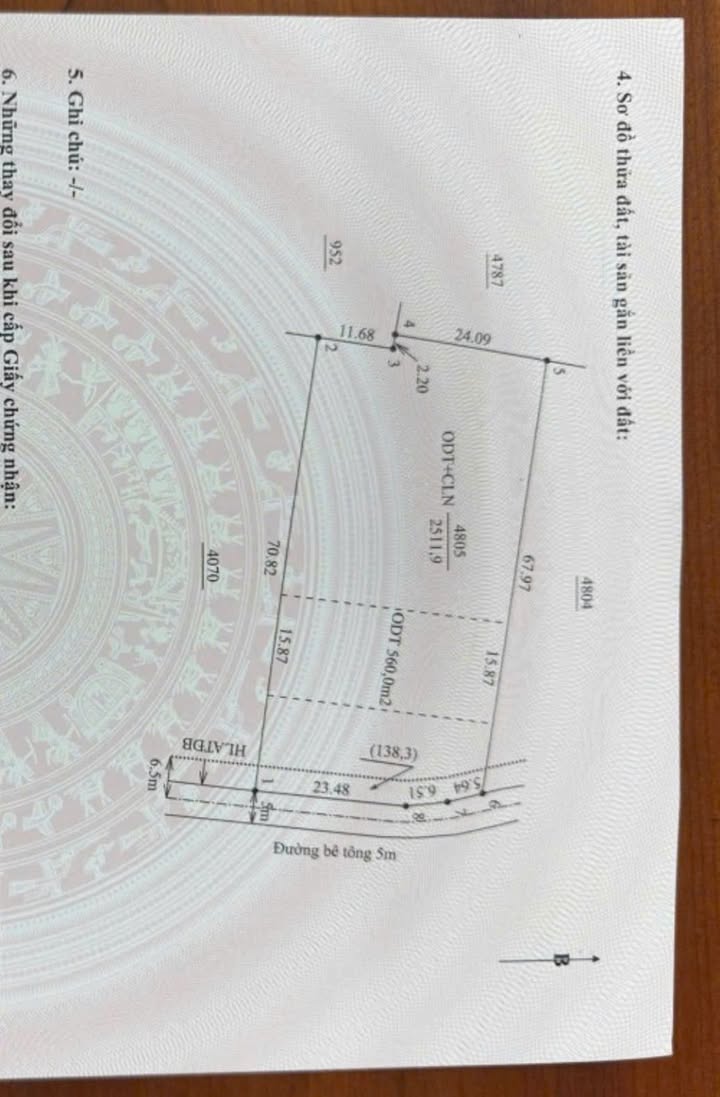 Đất nền Chánh Phú Hòa Bến Cát 2450m² giá chỉ 2.05 tỷ - Cơ hội vàng đầu tư!