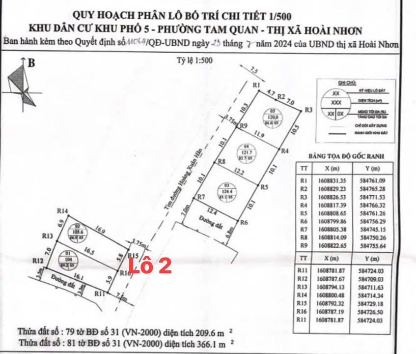 Đất nền khu phố 5, phường Tam Quan, 105m² chỉ 800 triệu - Đầu tư sinh lời ngay!