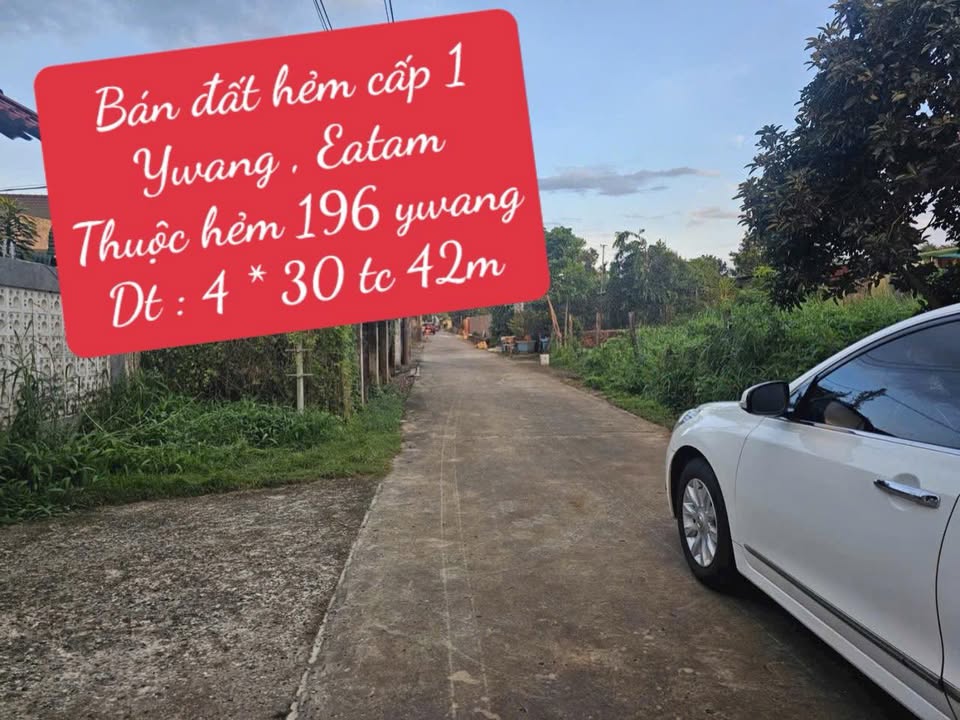 Bán đất hẻm cấp 1 Y Wang, Ea Tam 120m² giá 1.599 tỷ - Cơ hội đầu tư hấp dẫn!