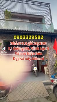 Nhà phố Vĩnh Lộc B 75m² giá thỏa thuận - Thiết kế sang trọng, hẻm thoáng mát!