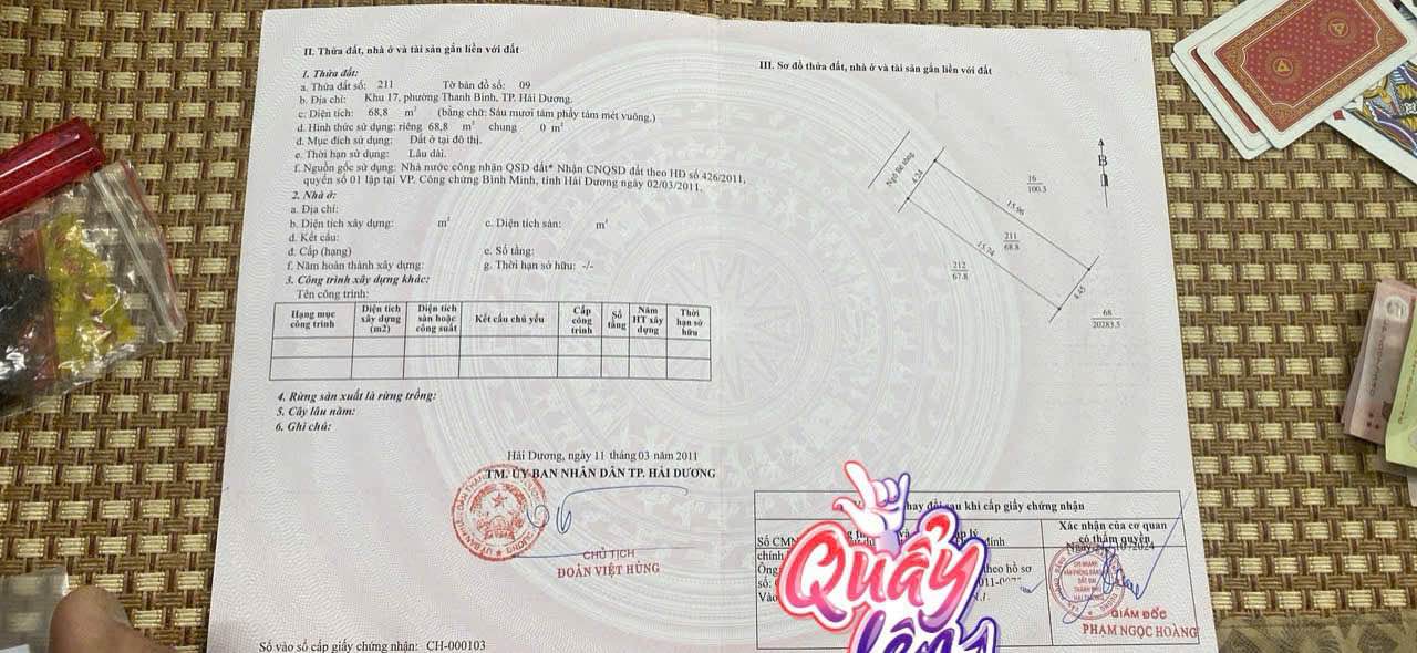 Đất ngõ phố Thanh Bình - Hải Dương 68.8m² giá 2 tỷ - Cơ hội đầu tư tuyệt vời!