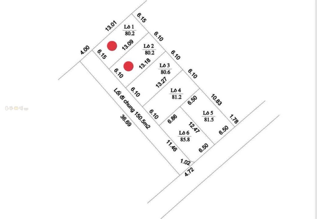 Bán nhanh 2 lô đất đẹp Vân Nam, Phúc Thọ 80m² - Giá tốt đầu tư!