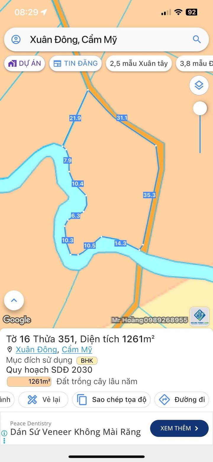 Đất nền Xuân Đông 1000m² giá 490 triệu - Sổ đỏ chính chủ, đầu tư sinh lời!