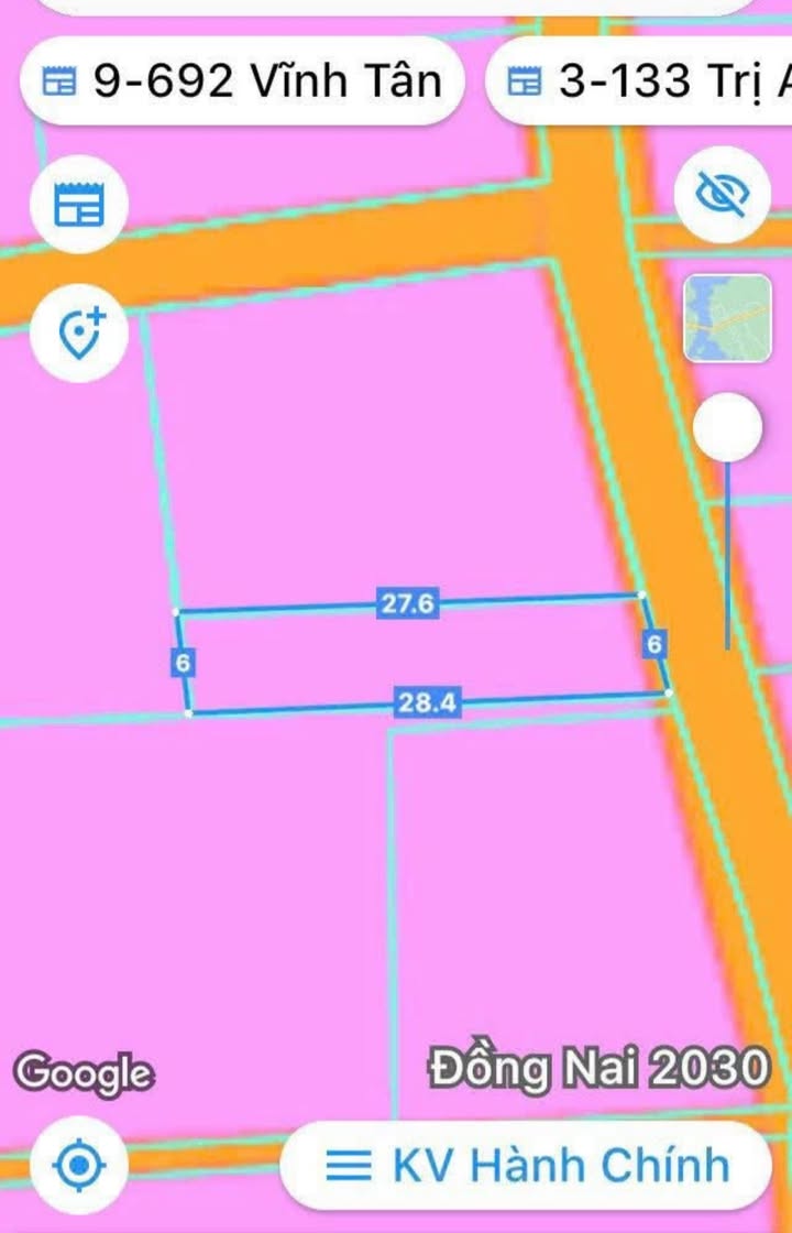 Đất thổ cư Vĩnh An 168m² - Mặt tiền đẹp, giá tốt thỏa thuận!