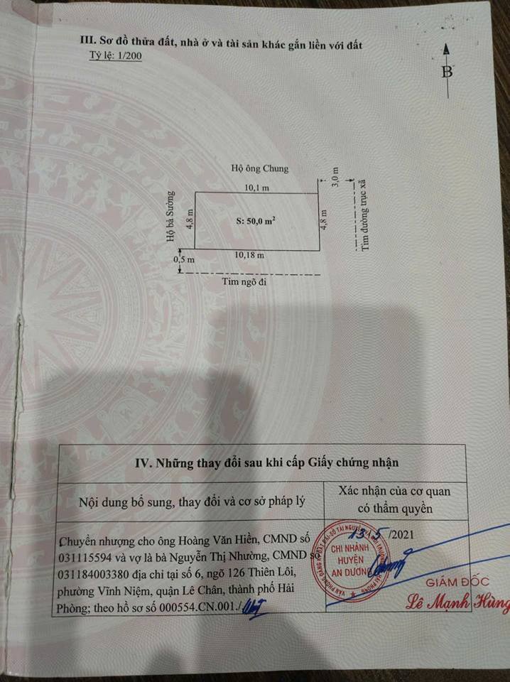 Đất mặt tiền Mặt Trục Thắng Lợi, An Hưng 50m² giá 1.4 tỷ - Kinh doanh thuận lợi!