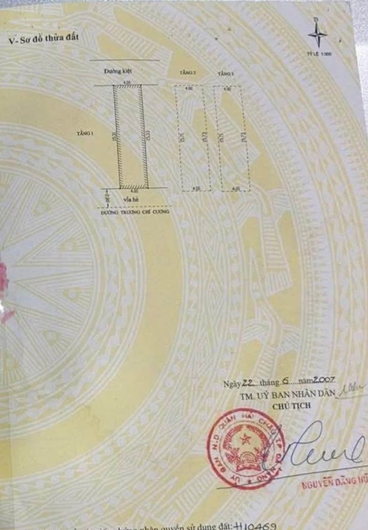 Nhà 3 tầng mặt tiền đường Trương Chí Cương, Đà Nẵng 61m² giá 6.999 tỷ - Bán gấp, bớt lộc!