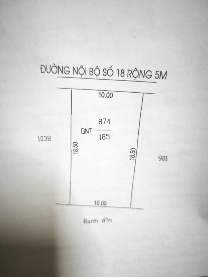 Đất thổ cư Tân Lý Đông 185m² giá chỉ 1.45 tỷ - Mặt tiền gần chợ!