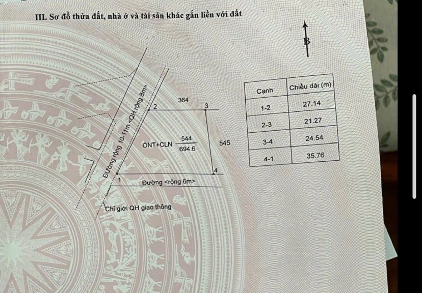 Đất thổ cư Tân Lập, Buôn Ma Thuột 504m² giá 7.2 tỷ - Đường nhựa thuận tiện!