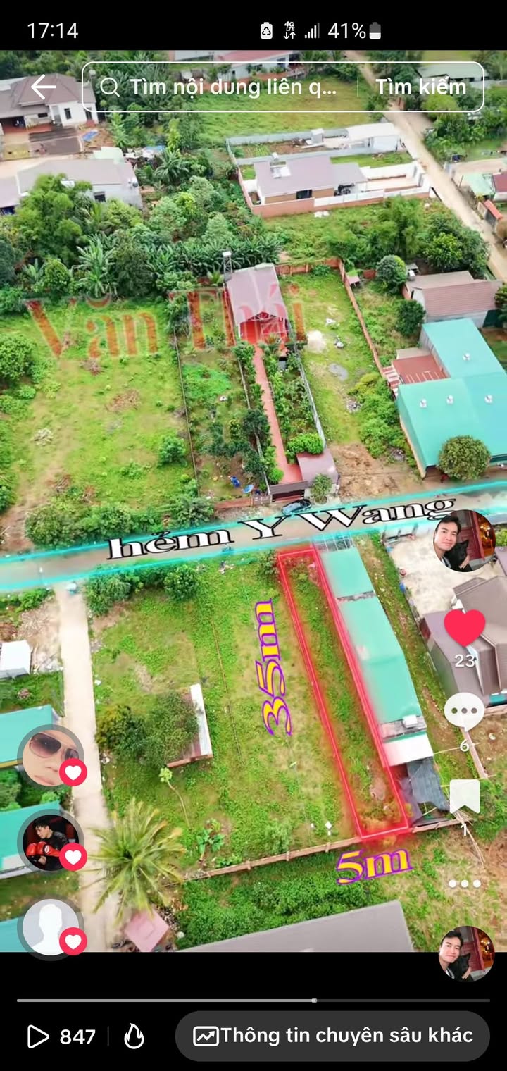 Đất nền Ea Kao Buôn Ma Thuột 175m² giá 1.69 tỷ - Gần chợ, tiện ích đầy đủ!