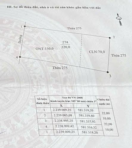 Đất thổ cư tại xã Quỳnh Lưu, Ninh Bình 220m² giá 1 tỷ - Đường ô tô vào tận nơi!