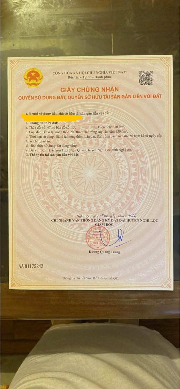 Đất Nền Nghi Quang 300m² giá 5 tỷ - Vị trí đắc địa gần Quốc lộ 1A!