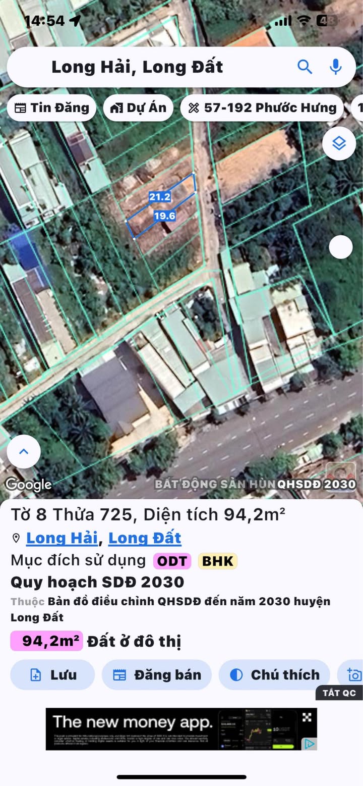 Đất nền Long Hải 94m² giá chỉ 1.7 tỷ - Sổ đỏ chính chủ!