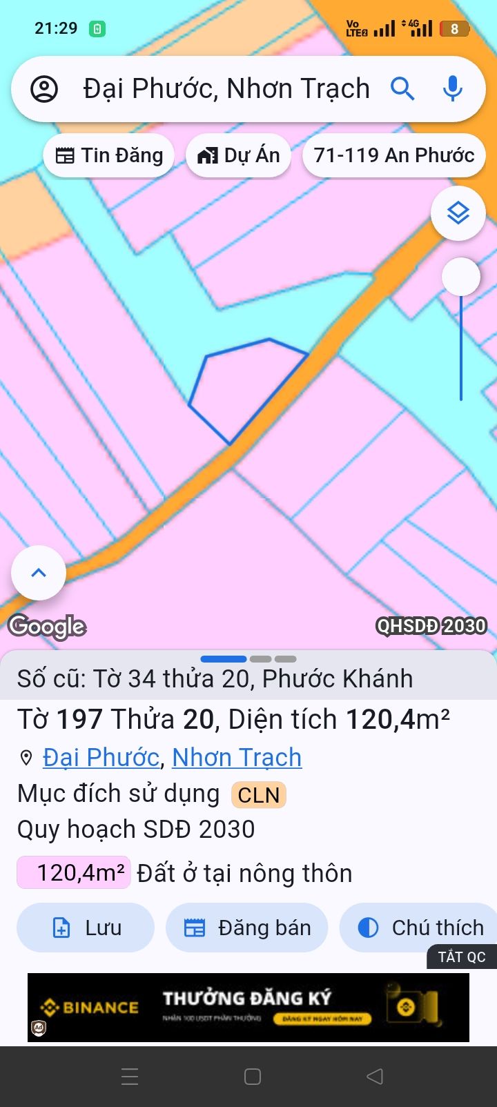 Đất nền Phước Khánh Nhơn Trạch 120m² giá 720 triệu - Pháp lý sổ riêng hoàn chỉnh!